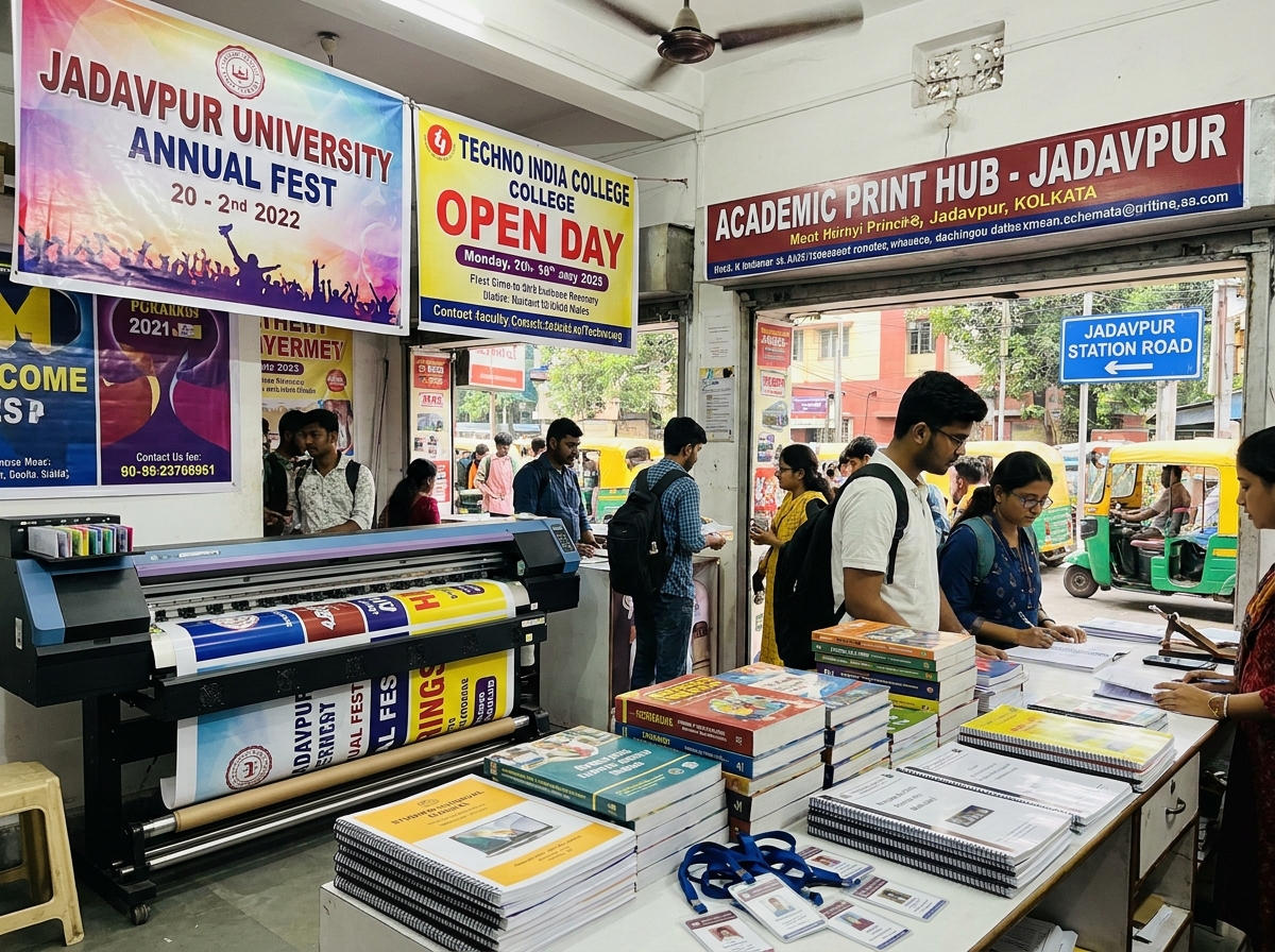 Professional printing services in Jadavpur, Kolkata — signage, banners, corporate branding and stationery by Printpeek
