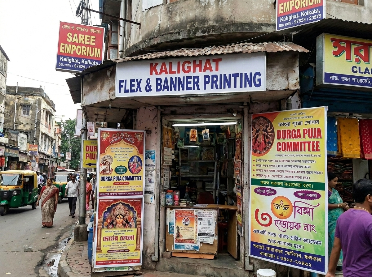 Professional printing services in Kalighat, Kolkata — signage, banners, corporate branding and stationery by Printpeek